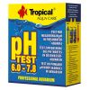 Test vody pH 6.0-7.8 slouží na měření pH sladké vody v&nbsp;rozsahu od 6,0 do 7,8 pH, s&nbsp;měřítkem co 0,2 pH.&nbsp; 