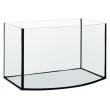Designové skleněné akvárium, rozměry 50x30x30 cm, sklo 4 mm, objem 45l, tvar vypouklý AP. 