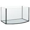 Designové skleněné akvárium, rozměry 60x30x30 cm, sklo 4 mm, objem 54l, tvar vypouklý AP. 