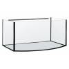 Designové skleněné akvárium, rozměry 120x40x50 cm, sklo 8 mm, objem 240l, tvar vypouklý AP. 