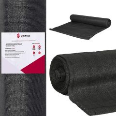 Stínící tkanina 150cm x 50m, 65% zastínění, 65g/m2 černá SPRINGOS