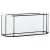 Designové skleněné akvárium, rozměry 100x40x50 cm, sklo 8 mm, objem 200l, tvar panoramatický. 