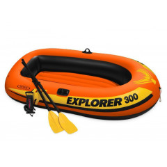 Člun nafukovací EXPLORER PRO 300 Set INTEX - červená