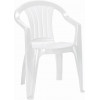 Sicilia nízkoúdržbová zahradní židle je stohovatelná a velmi lehká (2,38 kg) pro snadné uskladnění. Bílou barvou doladíte look exteriéru / interiéru. Odolnost vůči nepřízni počasí (včetně UV záření). Ergonomické lehce zahnuté opěradlo.