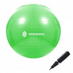 Gymnastický míč 65 cm + pumpička SPRINGOS DYNAMIC zelený