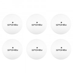 Spokey LERNER Pingpongové míčky, 6 ks, bílé