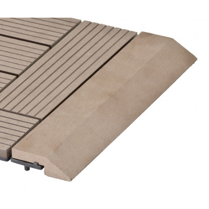 Přechodová lišta G21 Indický teak pro WPC dlaždice, 30 x 7,5 cm rovná