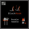Závěsný systém G21 BlackHook double needle 8 x 10 x 22 cm