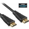 Kabel propojovací HDMI 1.4 s Ethernetem HDMI (M) - HDMI (M), zlacené konektory, 1m