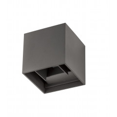 Svítidlo Nova Luce COMO S WALL GREY nástěnné, IP 54, 2x3 W