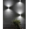 Svítidlo Nova Luce CADMO R WALL GREY 2 nástěnné, IP 65, 2x3 W