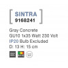 Svítidlo Nova Luce SINTRA R TOP GREY stropní, IP 20, GU10