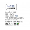 Svítidlo Nova Luce LUTON STEP GREY 2 schodišťové, IP 65, 1,2 W