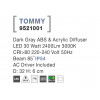 Svítidlo Nova Luce TOMMY R TOP GREY stropní, IP 54, 30 W