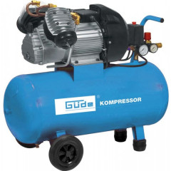 Güde Kompresor + sada pneumatického nářadí 400/10/50 DG, 15dílná sada