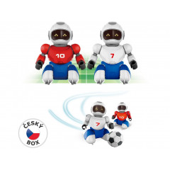 Hračka Zigybot Robofotbal na dálkové ovládání, 2 ks + 2 branky, 36 x 24 cm