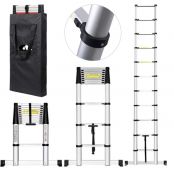 Teleskopický žebřík 3,8m HIGHER TL-12 + stabilizátor + taška