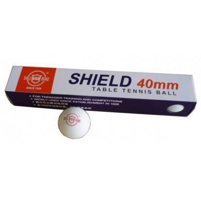 Míčky PP SHIELD bezešvé 6 kusů - bílá