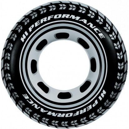 Nafukovací kruh pneumatika Intex 56268 114 cm - černá