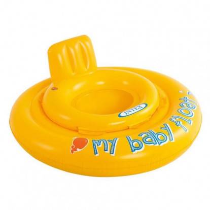 Kruh dětský dvojitý MY BABY FLOAT INTEX 56585 - žlutá