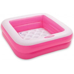 Dětský bazének čtverec Intex 57100 - růžová