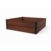 Vyvýšený záhon Keter Maple Square hnědý