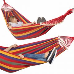 Houpací síť SPRINGOS NIZZA 200x100 cm multicolor