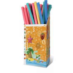 Tyč do vody PE 470 modré 150 cm - bez otvoru - modrá