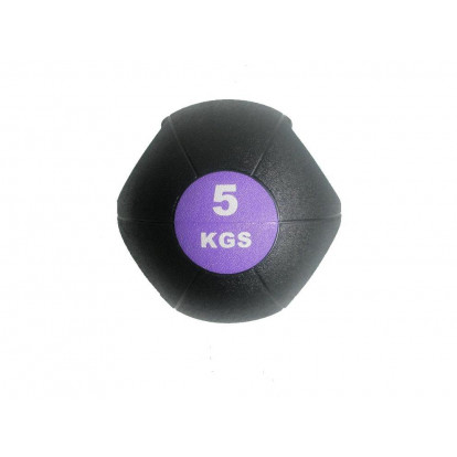 Míč medicinbal dual grip 5 kg