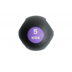 Míč medicinbal dual grip 5 kg