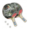 P&aacute;lka&nbsp;na stoln&iacute; tenis SET DRAGONSada dvou p&aacute;lek 2* se třemi m&iacute;čky na stoln&iacute; tenis s pěnov&yacute;m oboustranně hladk&yacute;m potahem. Sada je určen&aacute; pro pravideln&yacute; ...