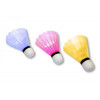 Míček badmintonový 2710-6C - barevné: košíček plast, hlava pěna EVA, velmi kvalitní, TUBA 6 KS