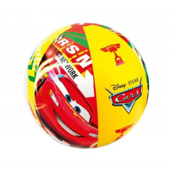 Nafukovací plážový míč barevný Intex 58053 CARS - červená
