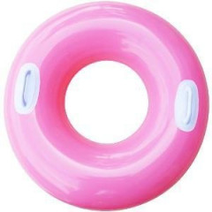 Kruh plavací INTEX s držadlem 76cm - růžová