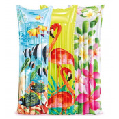 Nafukovací lehátko INTEX FASHION 59720 - zelená/červená