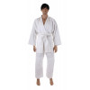 Kimono na judo v bílé barvě je vyrobeno z pevné 100% bavlny o gramáži 450g/m2.  Má vyztužený límec a zesílená kolena pro zvýšení odolnosti, v balení také nalezenete bílý pásek. Velikost kimona vybíráme vždy podle vlastní tělesné ...