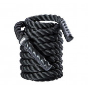 Lano na cvičení LivePro Battle Rope 3.8 cm x 9 m - 8 kg - černá