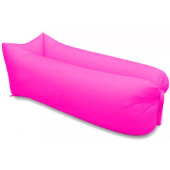 Nafukovací vak Sedco Sofair Pillow LAZY černý - růžová