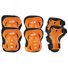 Spokey HASBRO ARMOR 3dílná sada dětských chráničů, oranžová, vel. S - L