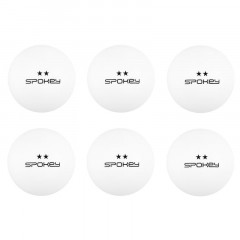 Spokey SKILLED Pingpongové míčky, 6 ks, bílé