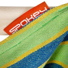 Spokey BENCH DELUXE Houpací síť/sedátko pro dva do 160 kg, zelené pruhy