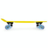 Spokey FISH Pennyboard se svíticími LED kolečky, žlutý