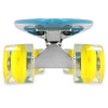 Spokey FISH Pennyboard se svíticími LED kolečky, modrý