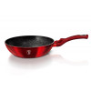 BERLINGERHAUS Wok s mramorovým povrchem 28 cm Burgundy Metallic Line BH-1267