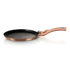 BERLINGERHAUS Pánev na palačinky s mramorovým povrchem 25 cm Rosegold Metallic Line BH-1523