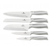 BERLINGERHAUS Sada nožů ve stojanu nerez Burgundy Metallic Line 6 ks Kikoza Collection BH-2273