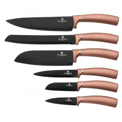 BERLINGERHAUS Sada nožů s nepřilnavým povrchem 6 ks Rosegold Metallic Line BH-2543