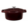 BERLINGERHAUS Pekáč litinový s poklicí 24 cm Burgundy Line BH-6497