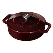 BERLINGERHAUS Pekáč litinový s poklicí 26 cm Burgundy Line BH-6498