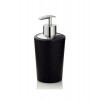 Dávkovač mýdla-barva: černá -materiál: plast -výška: 17cm -průměr: 8cm -obsah: 350ml